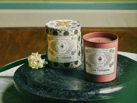 Santa Maria Novella ROSA GARDENIA Scented Candle Firenze 1221 Edition For Discount