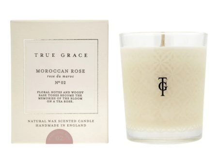 True Grace Moroccan Rose Natural Wax Scented Candle Sale