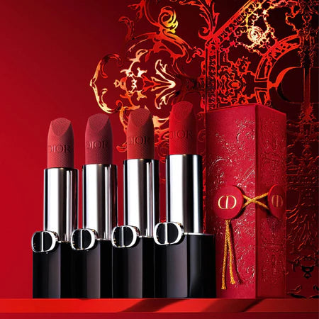 Dior Rouge Dior LUNAR NEW YEAR LIMITED EDITION Couture Colour Lipstick Floral Lip Care Long Wear Discount