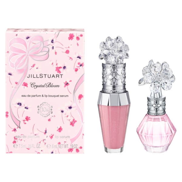 Jill Stuart Crystal Bloom Eau De Parfum & Lip Bouquet Serum Set For Sale