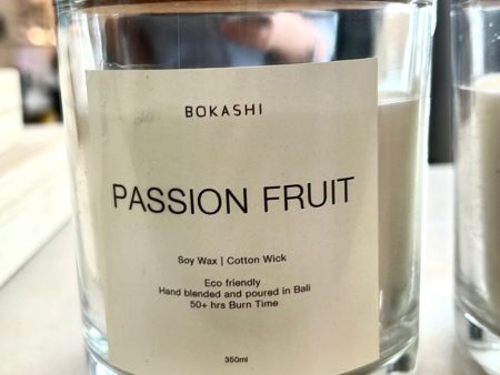 Bokashi Passion Fruit Scented Candle For Sale