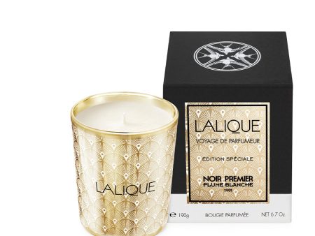 Lalique NOIR PREMIER Plume Blanche 1901 Scented Candle Discount