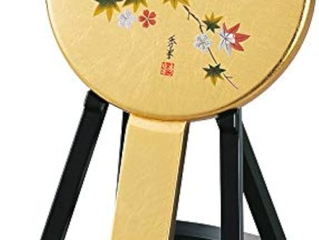 Hana-Ichimon Gold Foil Yamazaki Mataichi Shoten Mirror With Stand For Discount