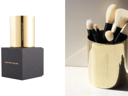 Westman Atelier x Skultuna Guld Kuppen Brush Holder Online Sale