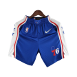 75th Anniversary Philadelphia 76ers NBA Shorts Blue Discount