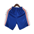 75th Anniversary Philadelphia 76ers NBA Shorts Blue Discount