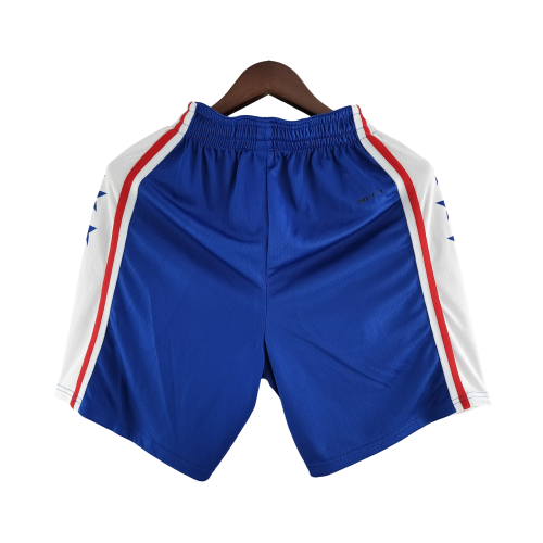 75th Anniversary Philadelphia 76ers NBA Shorts Blue Discount